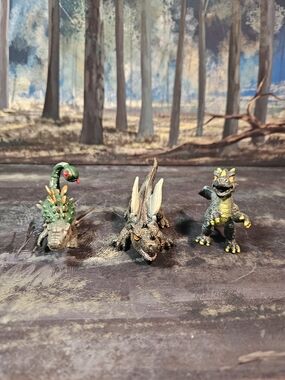 3-Lot Mini 2-" Dragon Set • These Mini Dragons Are Small Stylized Dragon Figures